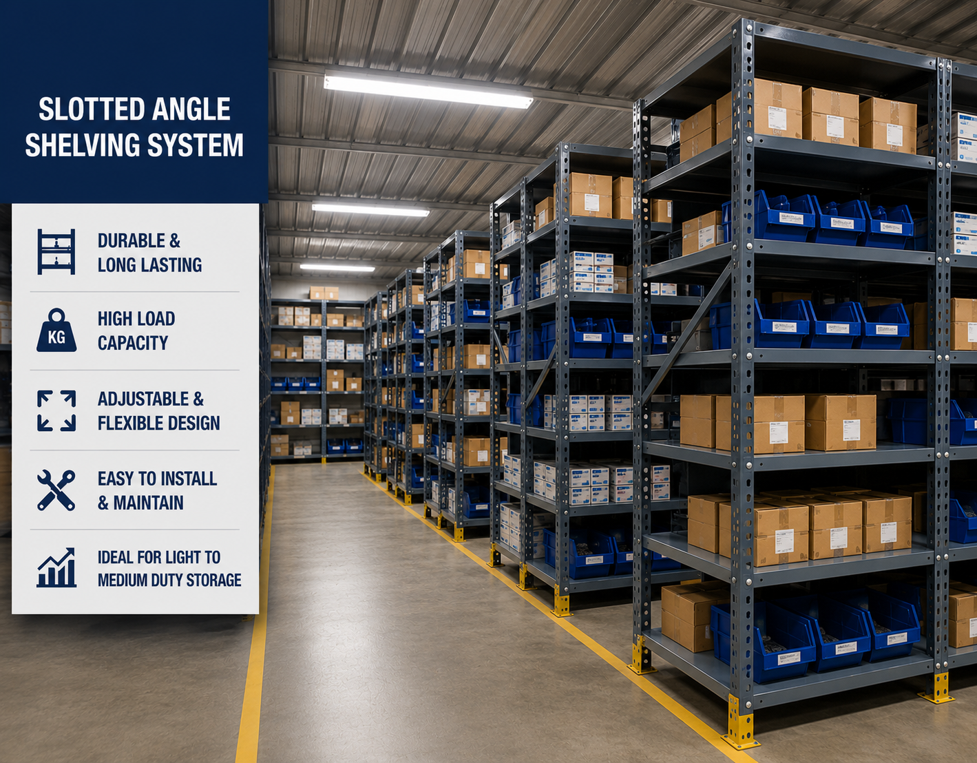 Slotted Angle Shelving System